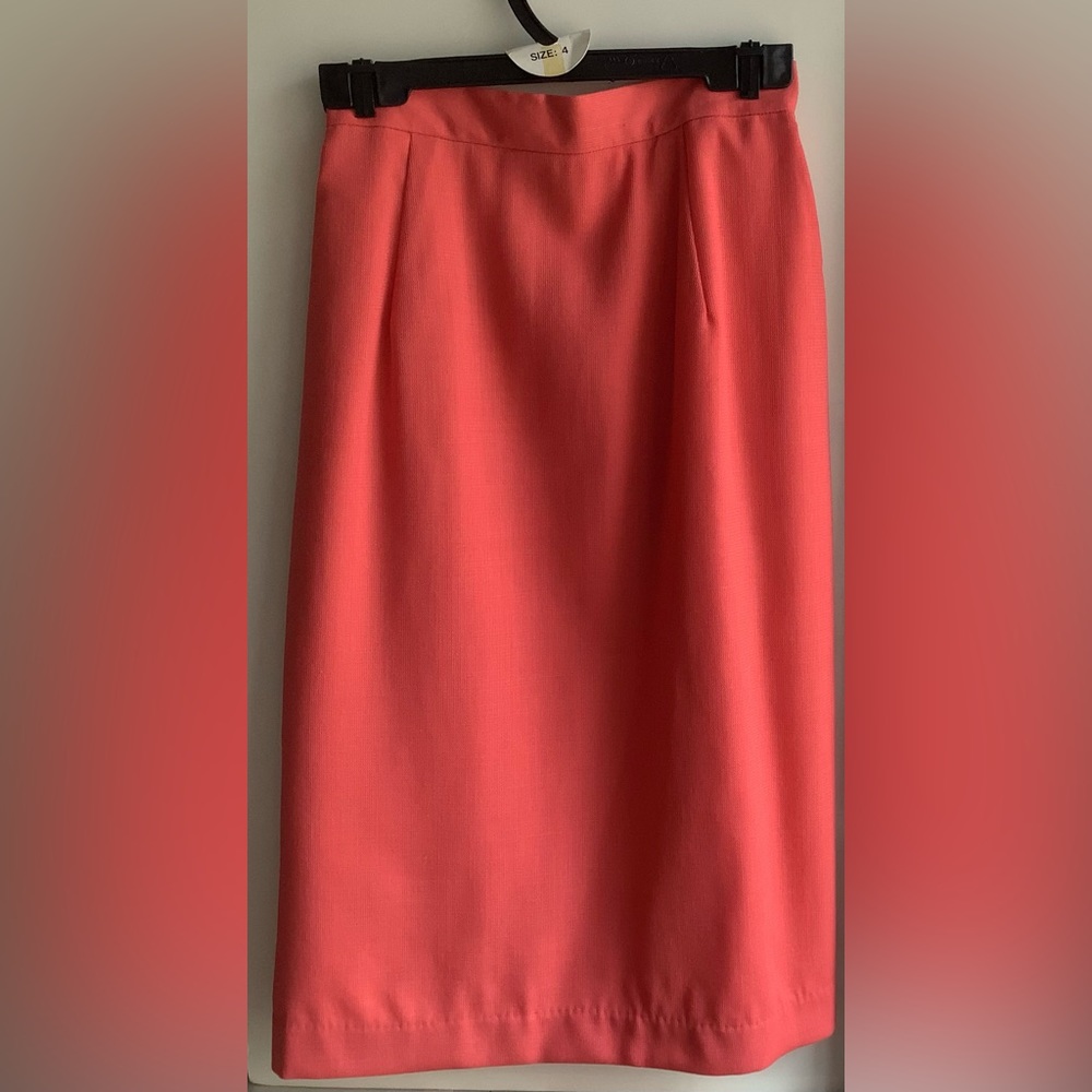 Wool Crepe skirt for suit 90s Canadian designer
